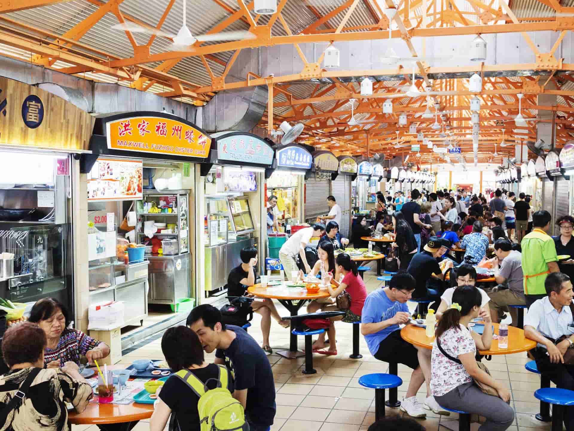 5 Khu n U ng T p Trung Hawker Centre N i Ti ng